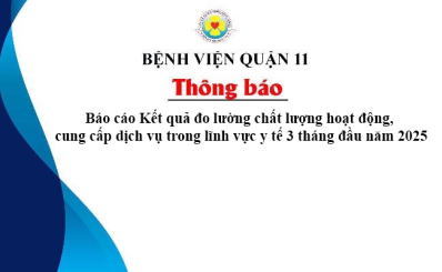 Báo cáo Kết quả đo lường chất lượng hoạt động, cung cấp dịch vụ trong lĩnh vực y tế 3 tháng đầu năm 2025